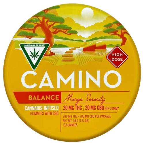 Balance | Mango Serenity THC:CBD 1:1 Gummies | 200mg | 10ct | 20mg/ea