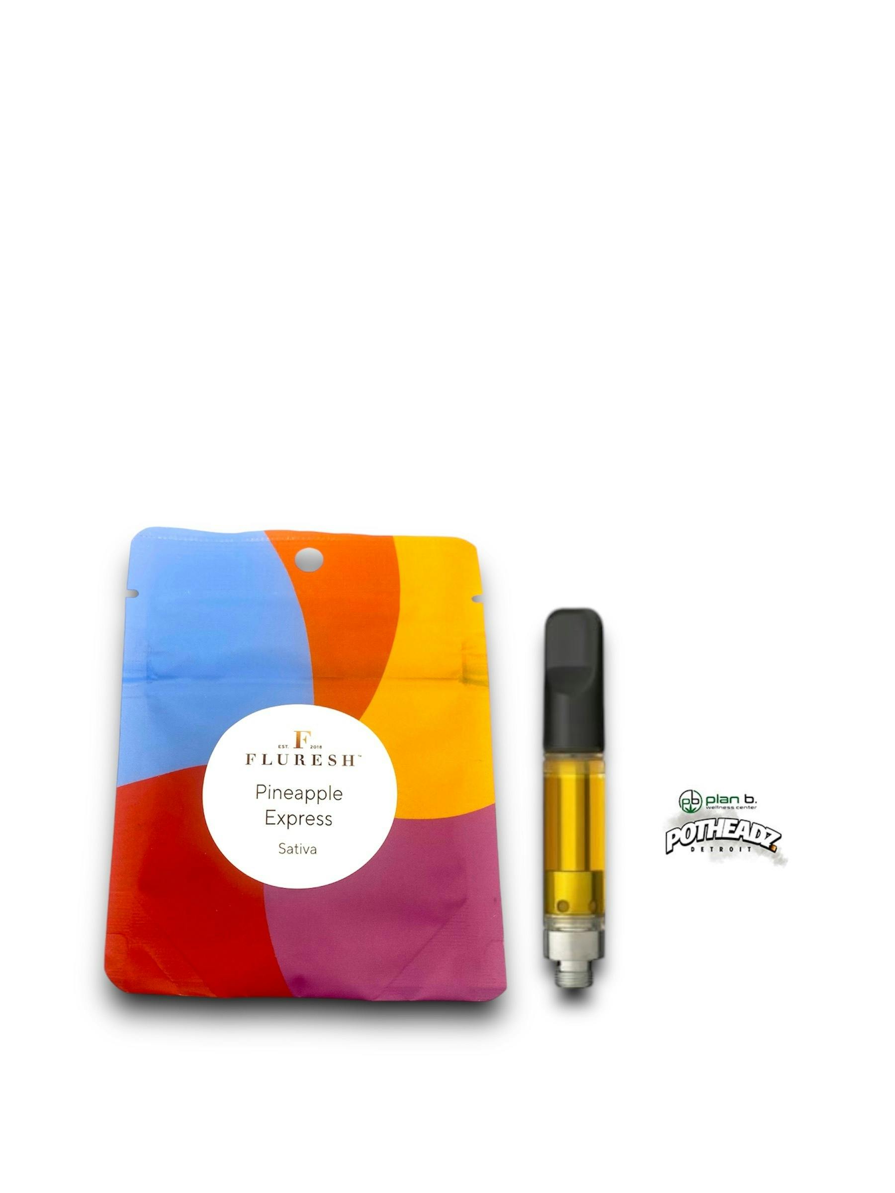 Fluresh 1g Distillate Vape Cart: Pineapple Express
