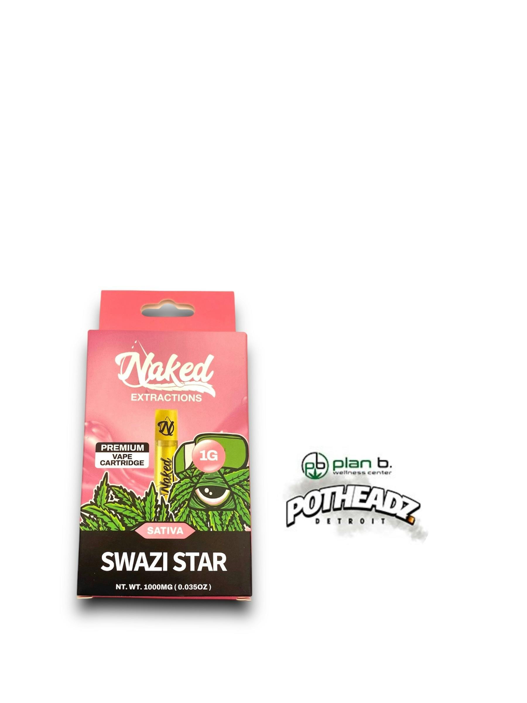 Naked - Swazi Star - 1G cartridge