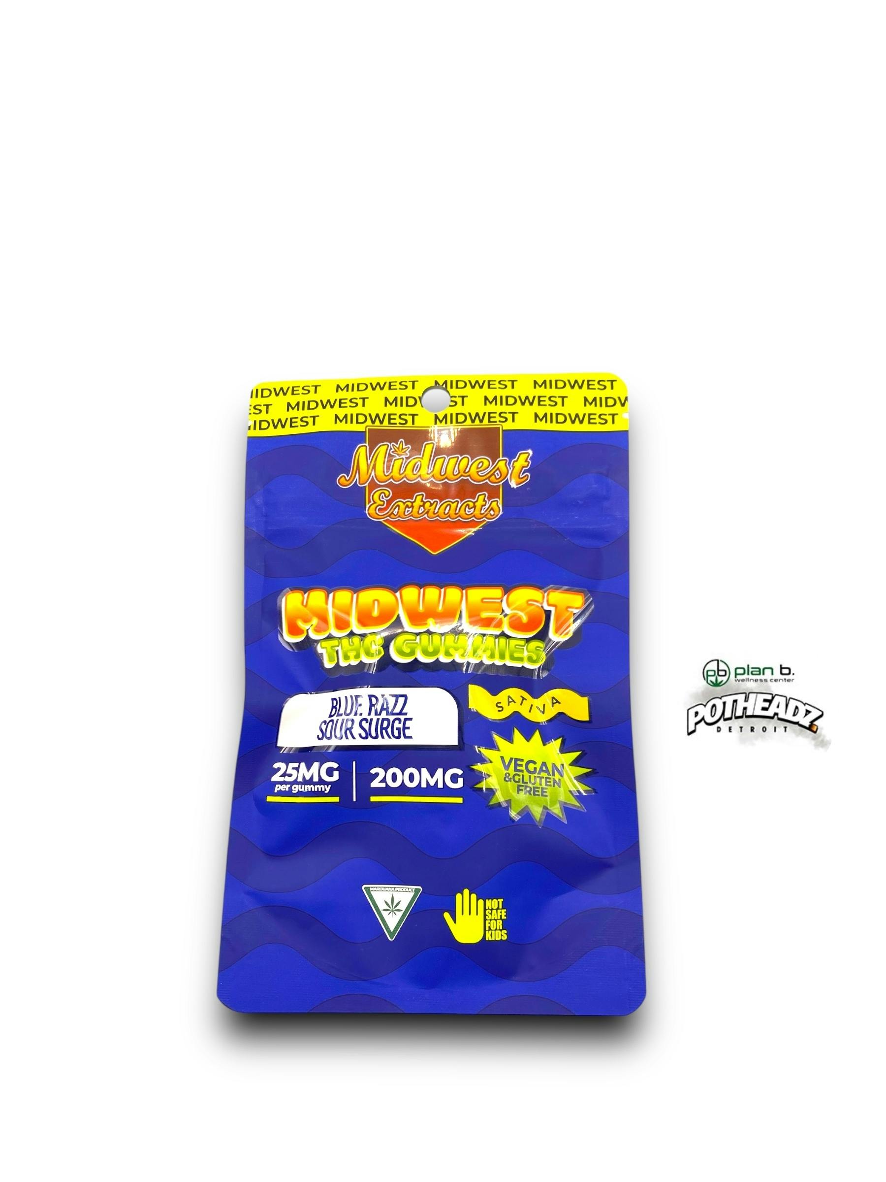 Blue Razz Sugar Surge - 200mg gummies