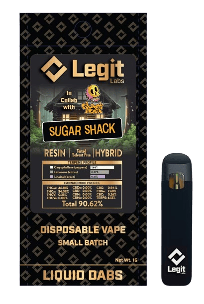 Legit Labs | Sugar Shack | 1g Live Resin Disposable