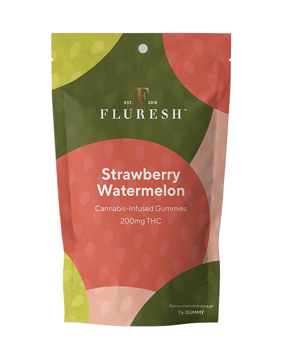 Fluresh | Strawberry Watermelon | 200mg THC Gummies