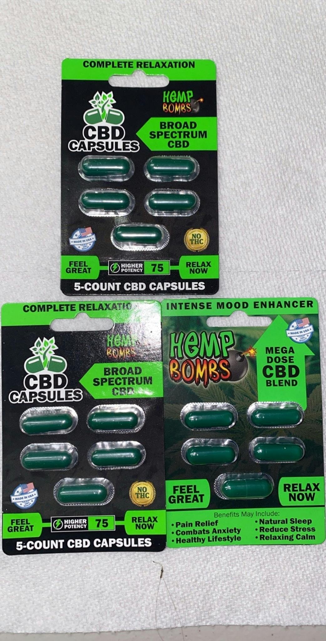 HEMP BOMBS CBD CAPSULES (5 PACK)