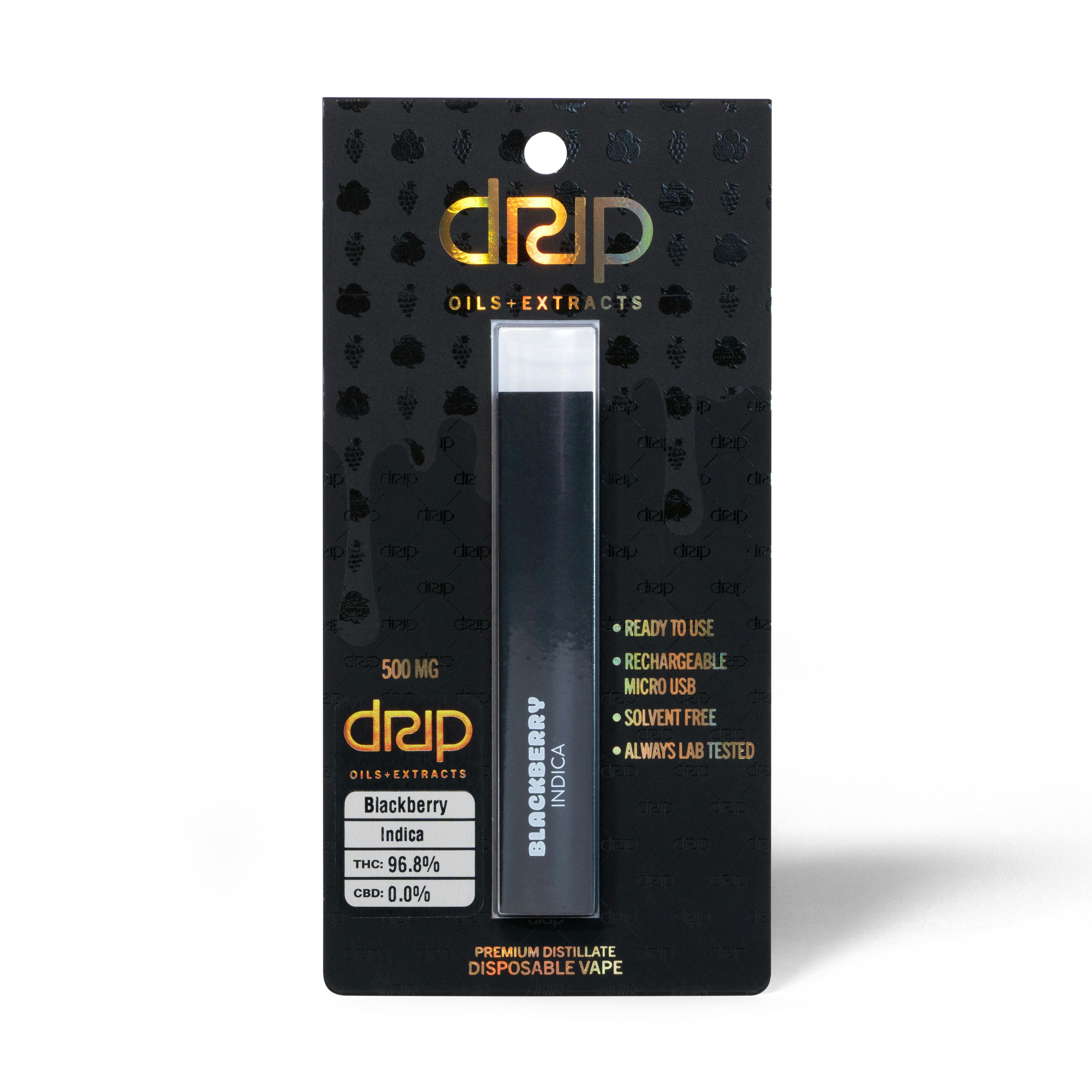 DRIP 500mg Disposable Vape (Blackberry)