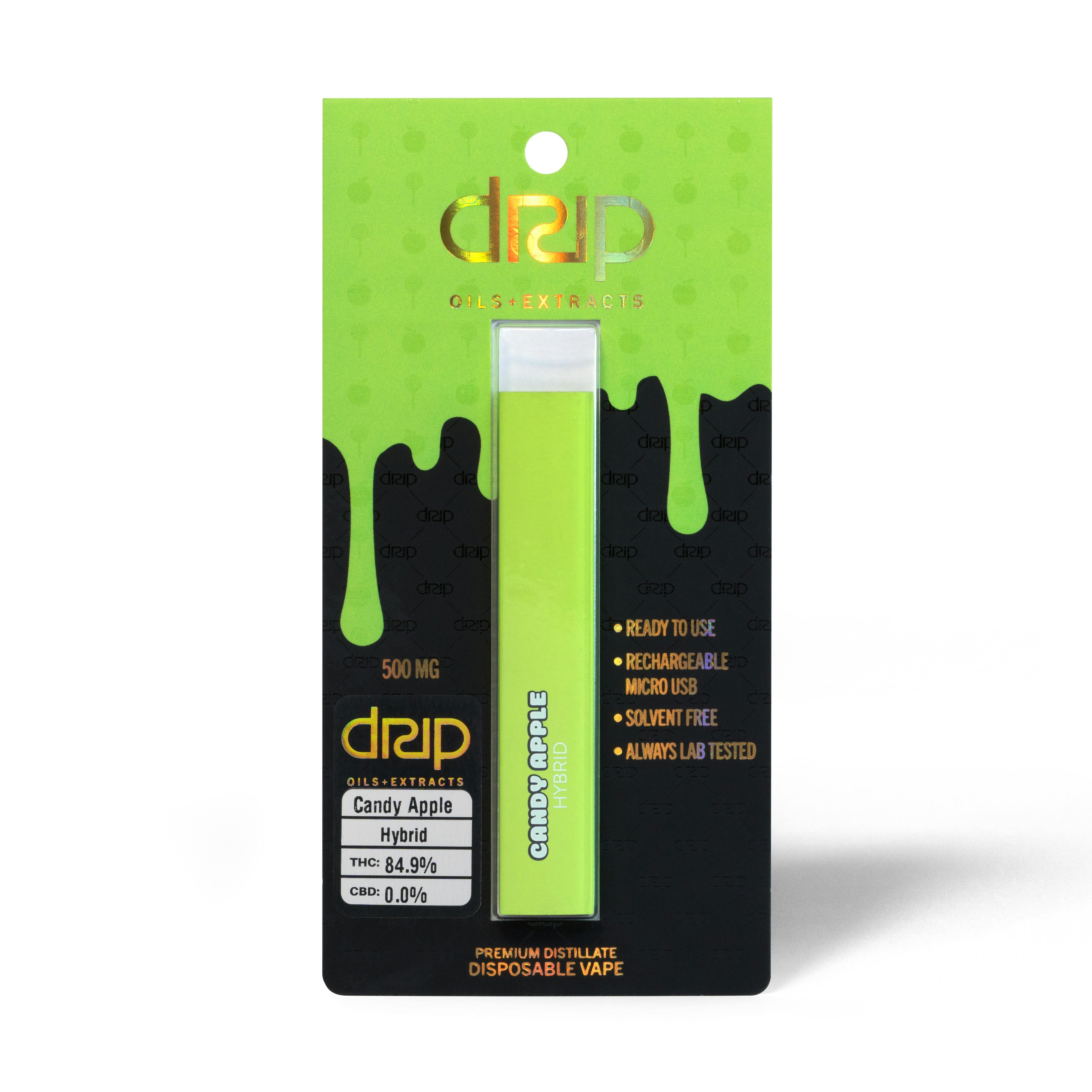 DRIP 500mg Disposable Vape (Candy Apple)