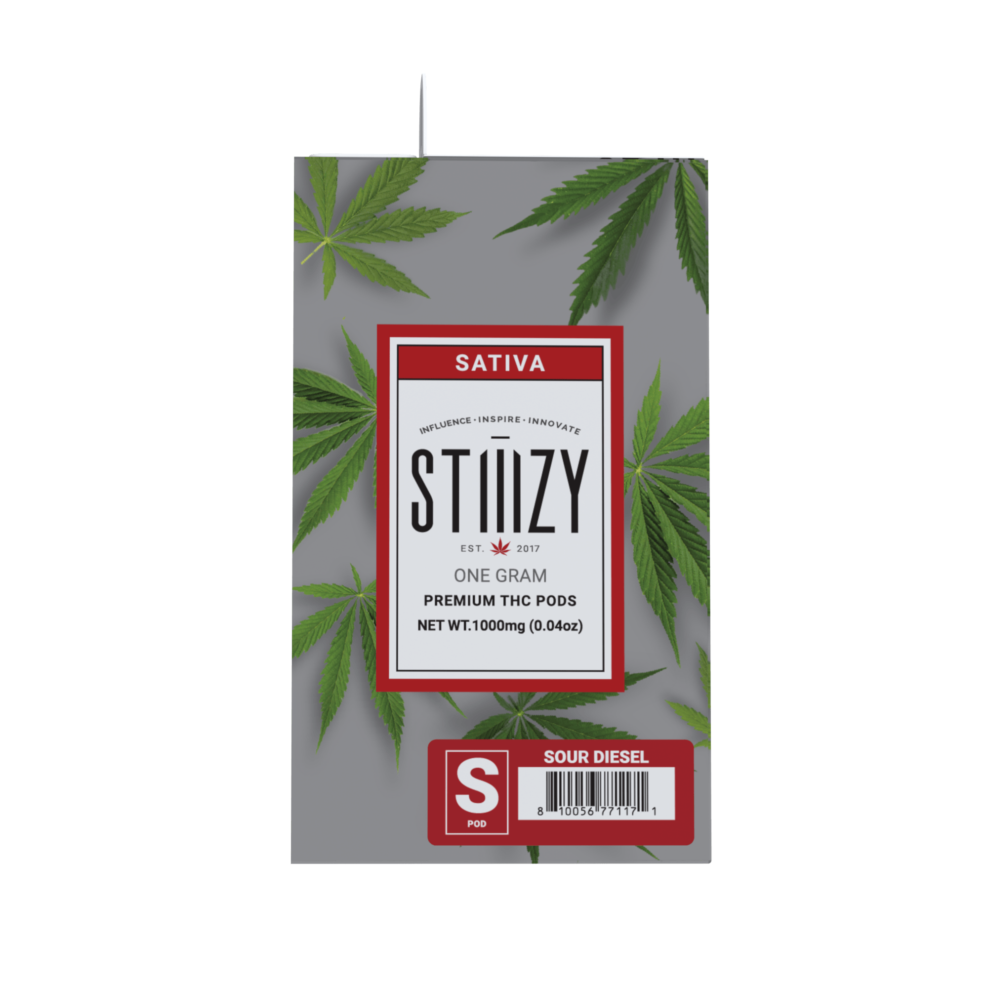 Vape Cartridge - SOUR DIESEL 1G Original THC Pod - STIIIZY