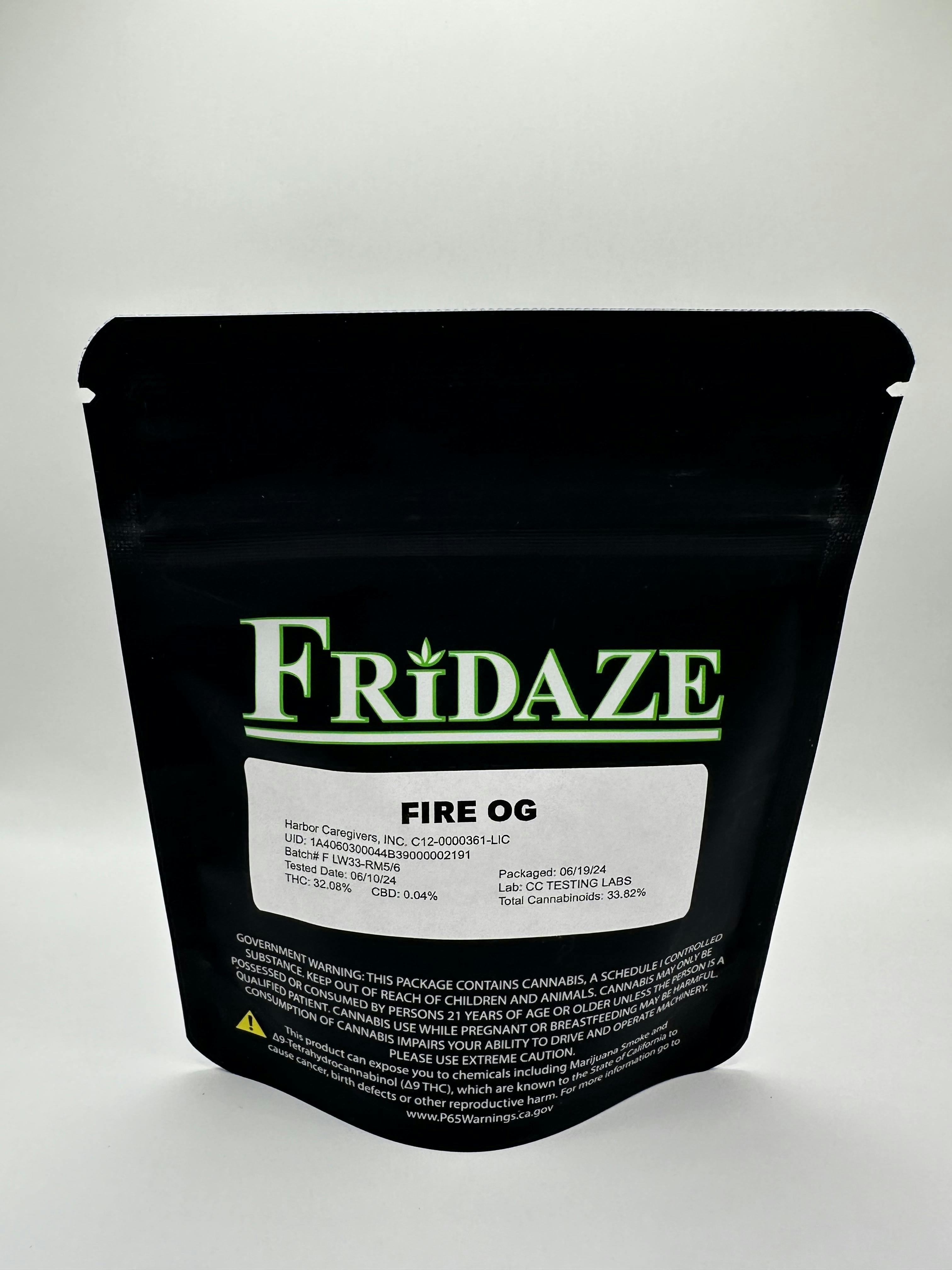 Fridaze House Flower - “Fire OG” 3.5G