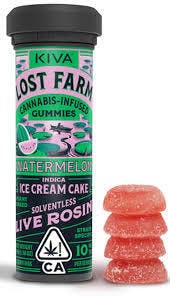 Watermelon 'Ice Cream Cake' Live Rosin Gummies | 100mg | 10ct | 10mg/ea