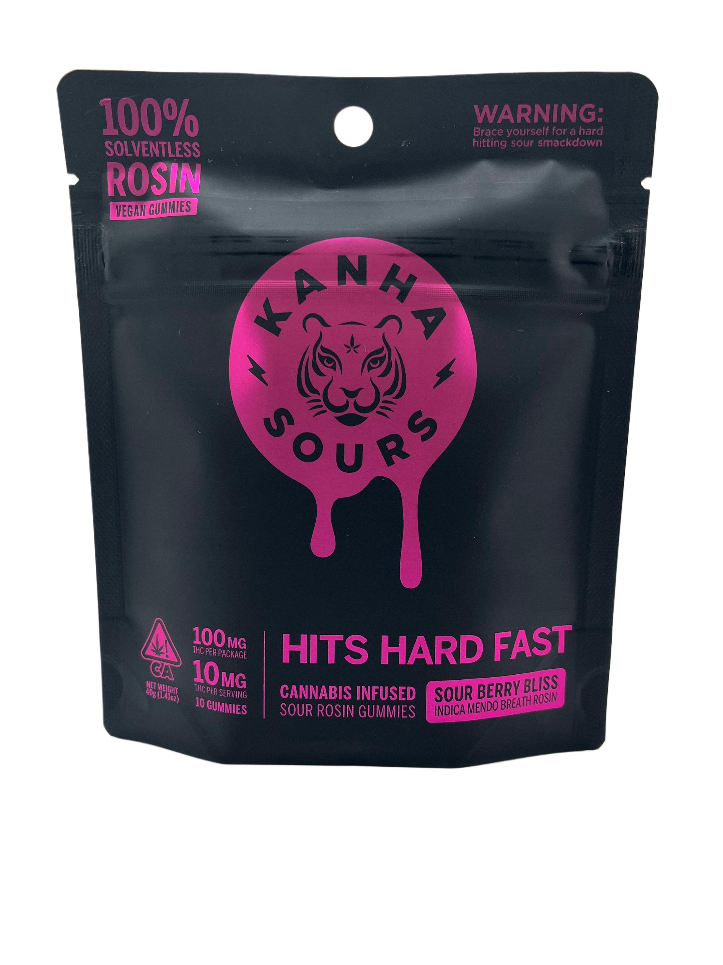 Rosin Sours | Sour Berry Bliss Gummies | 100mg | 10ct | 10mg/ea
