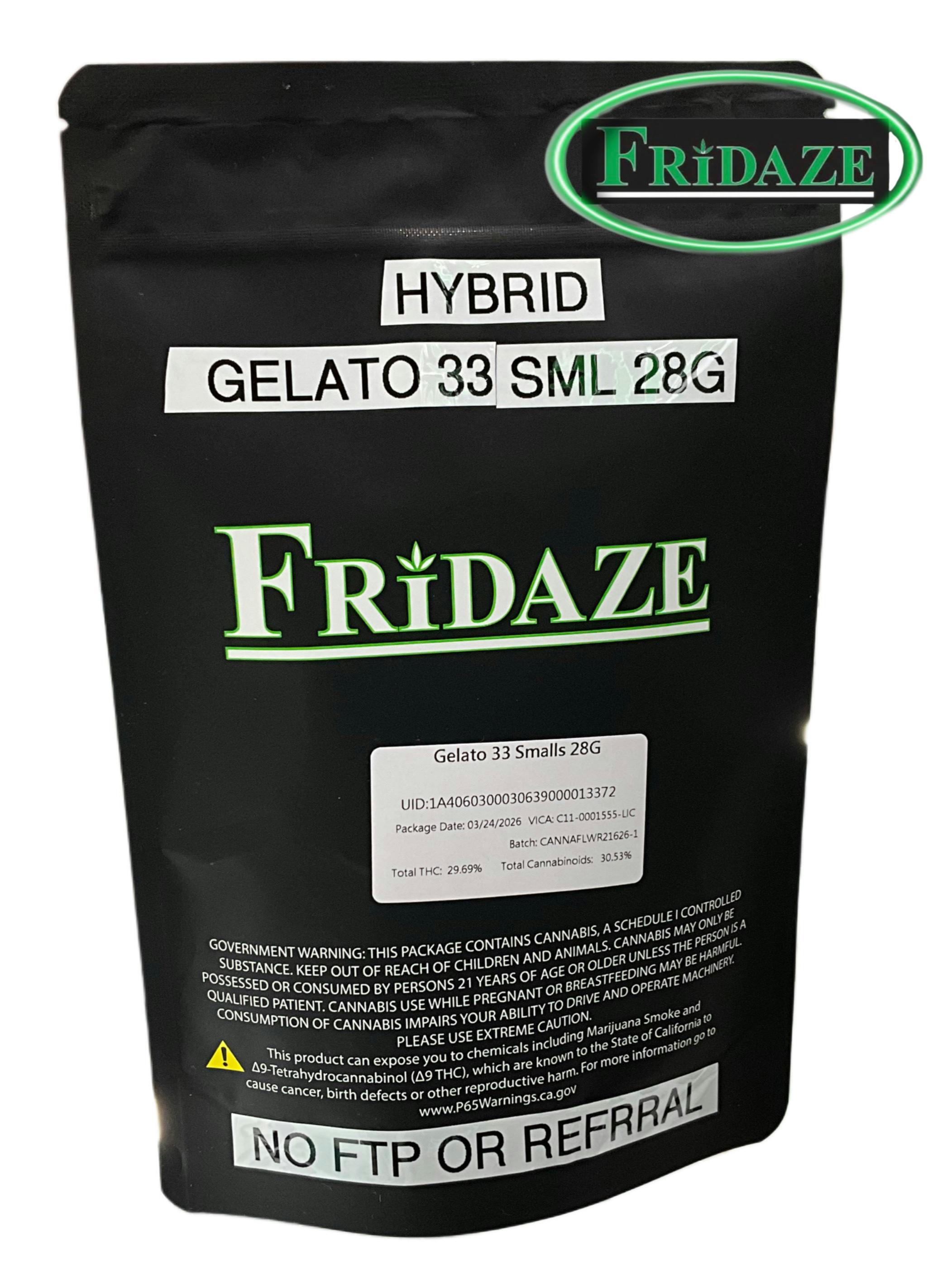Fridaze House — Gelato 33 Sml