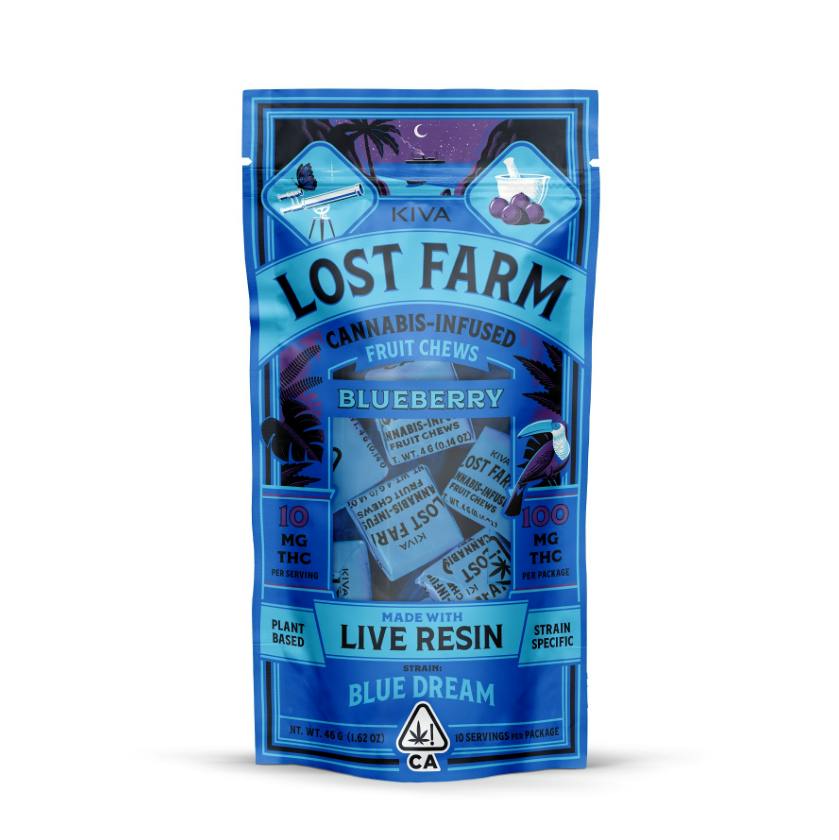 Blueberry 'Blue Dream' Live Resin Chews | 100mg | 10ct | 10mg/ea