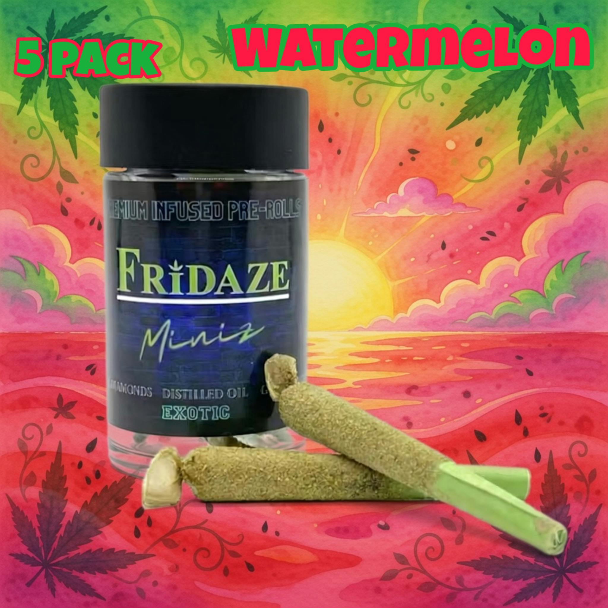 Fridaze Miniz “Watermelon” Infused Pre-Rolls 5-pack