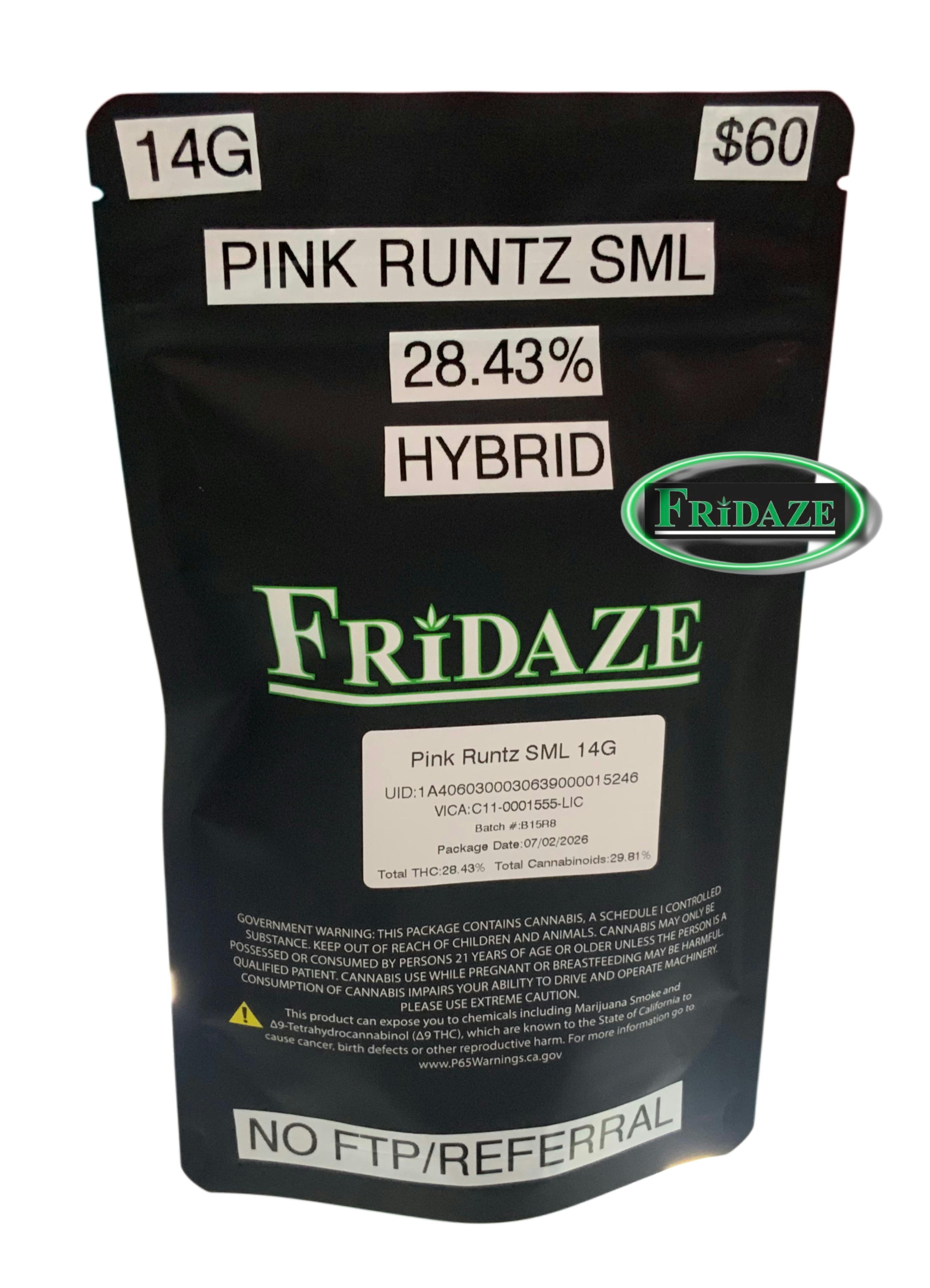 Fridaze House: Pink Runtz Sml