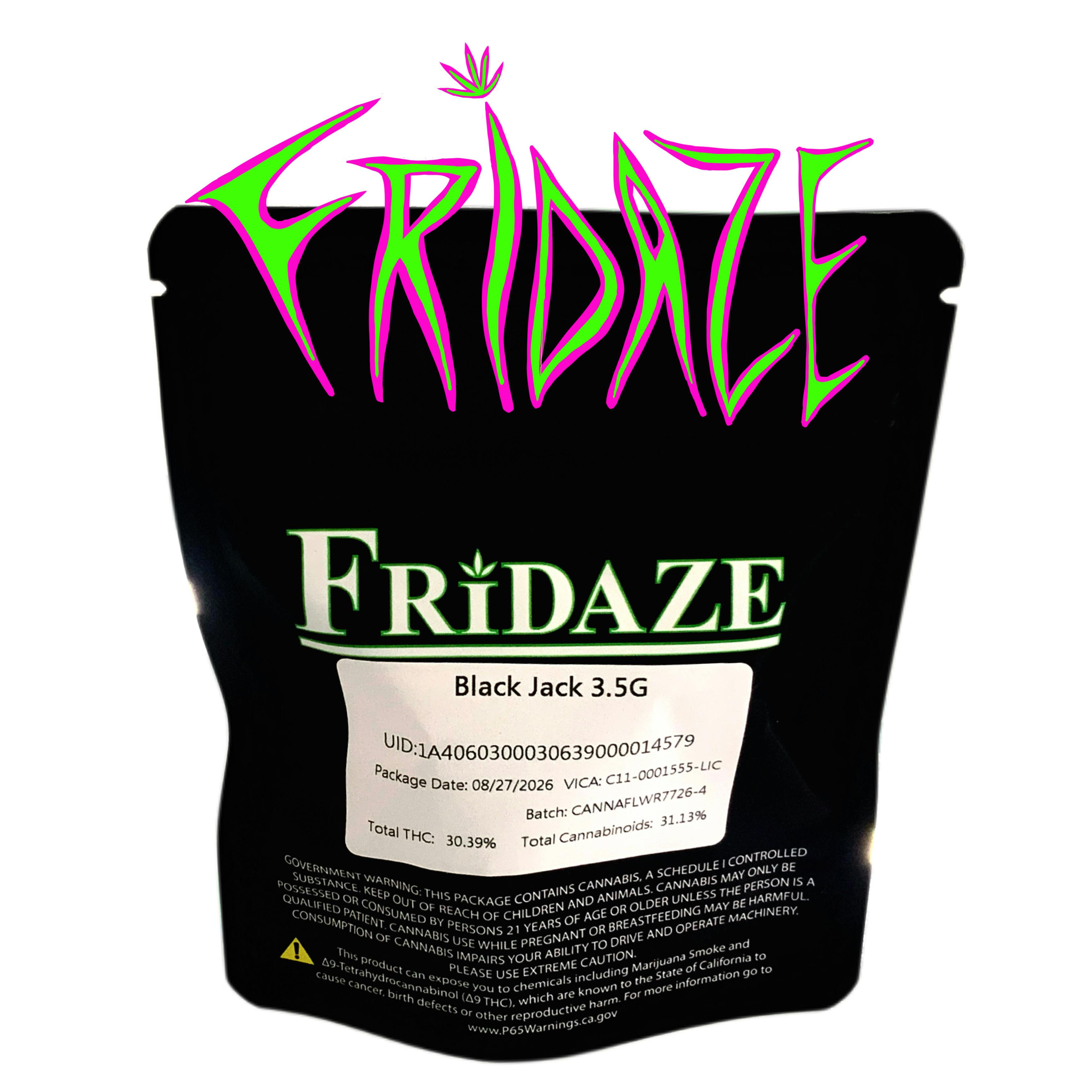 Fridaze House Flower “Black Jack” 3.5G