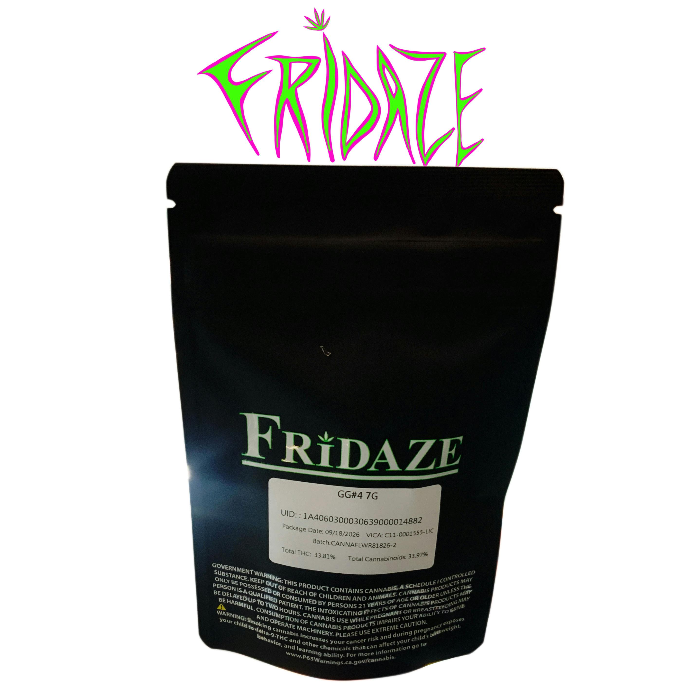 Fridaze House Flower “GG#4” 7G