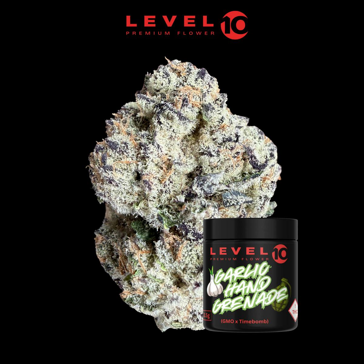 Level 10 - Garlic Hand Grenade - Glass Jar 8th