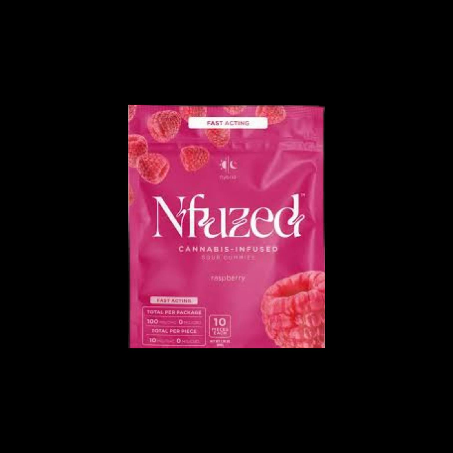 N-Fuzed - Fast Acting Raspberry - 100mg THC (Hybrid)