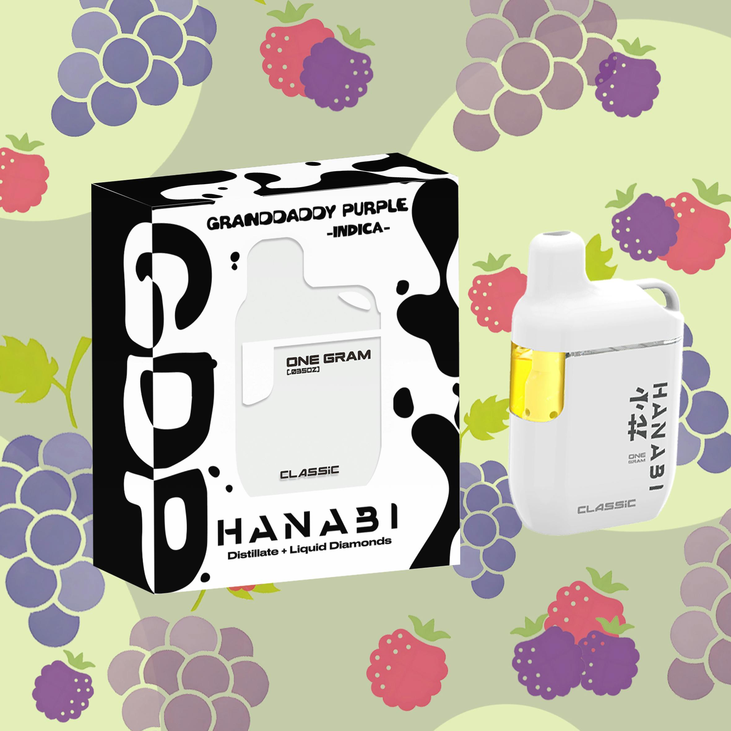 Hanabi | Granddaddy Purple | Classic Disposable | 1g