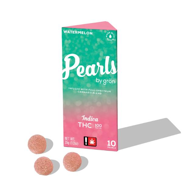 WATERMELON GUMMY PEARLS 100MG