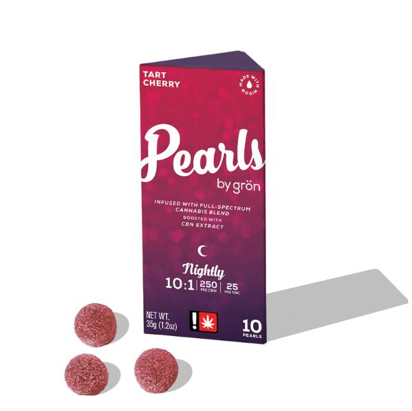 Tart Cherry 10:1 CBN:THC Rosin Gummies | 25mg | 10ct | 2.5mg/ea