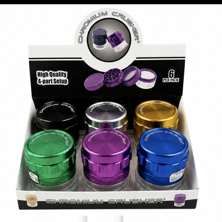 4 CHAMBER GRINDER W KIEF CATCHER & STORAGE
