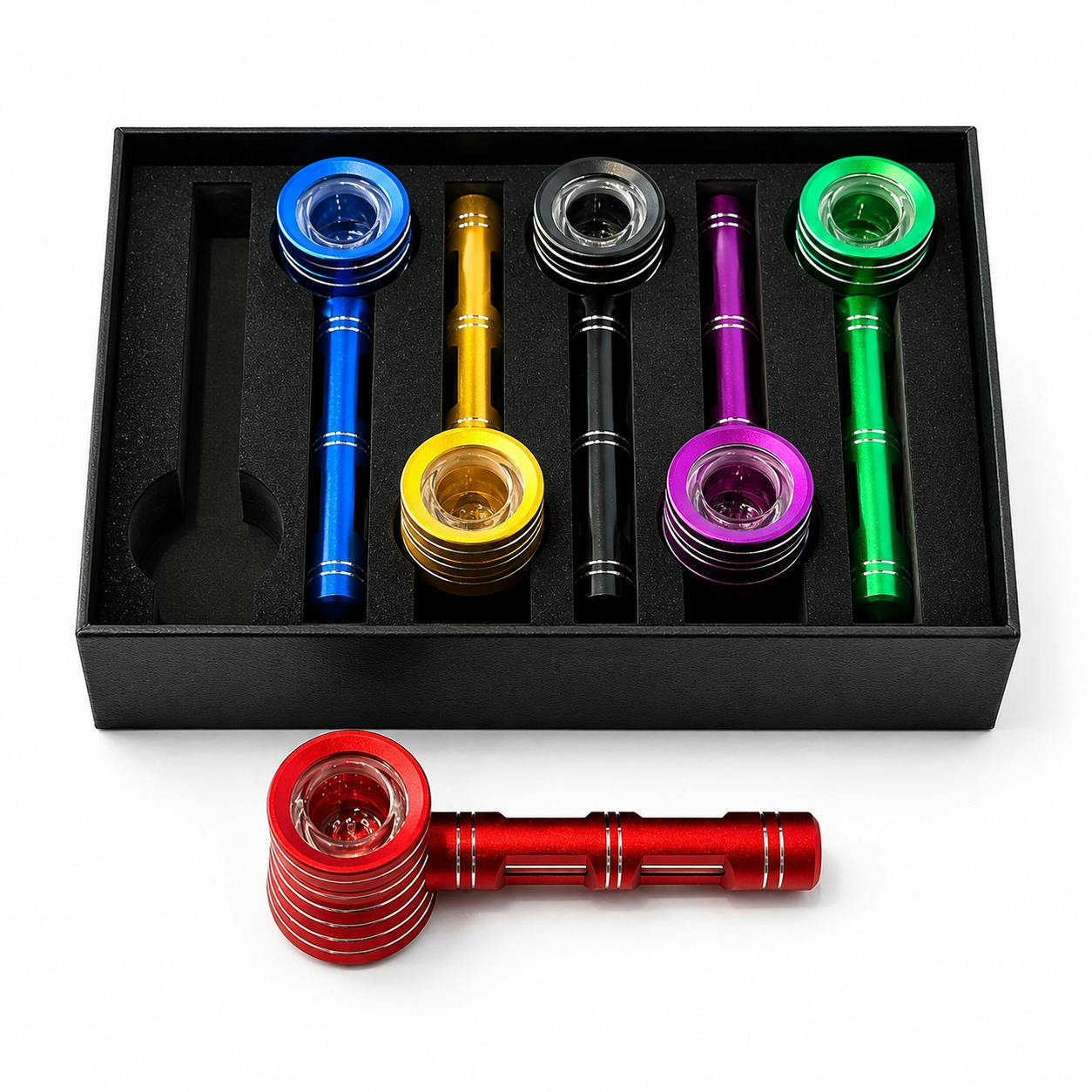 5" ASSORTED COLORS - METAL HAND PIPE