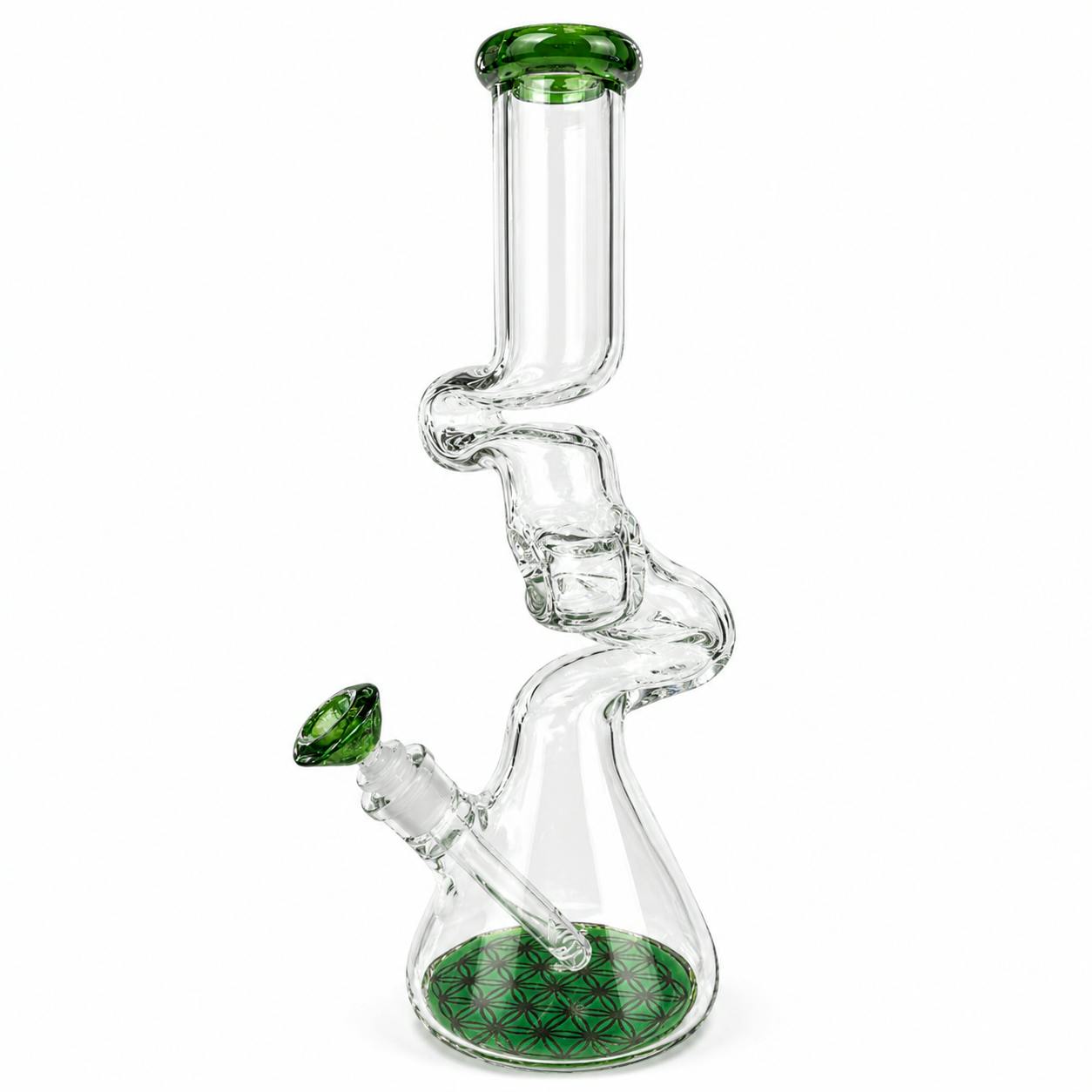16" ZONG STYLE GLASS BEAKER BONG