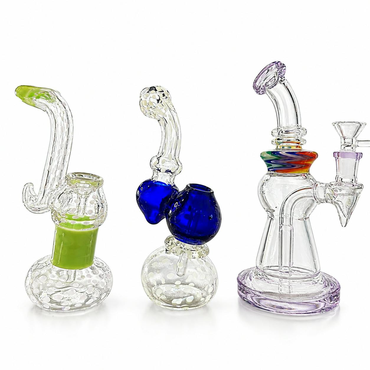 MULTI COLOR - GLASS BUBBLER