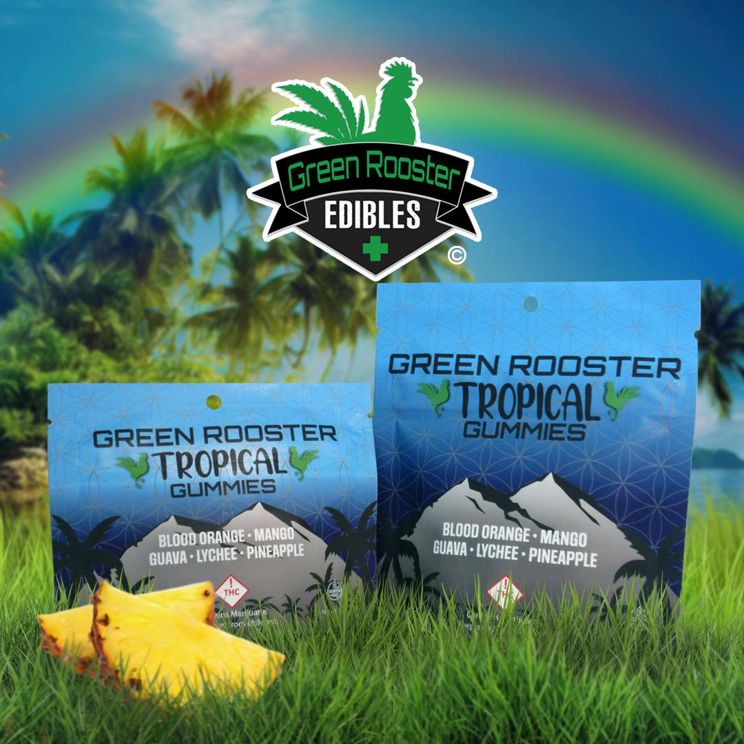 Green Rooster Tropical Variety Gummies [20pk] (100mg)