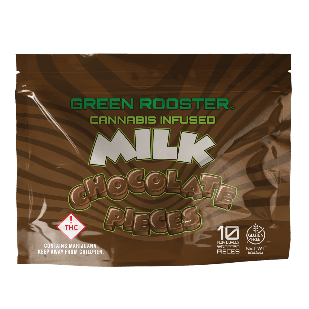 Green Rooster Milk Chocolate [10pk] (100mg THC)
