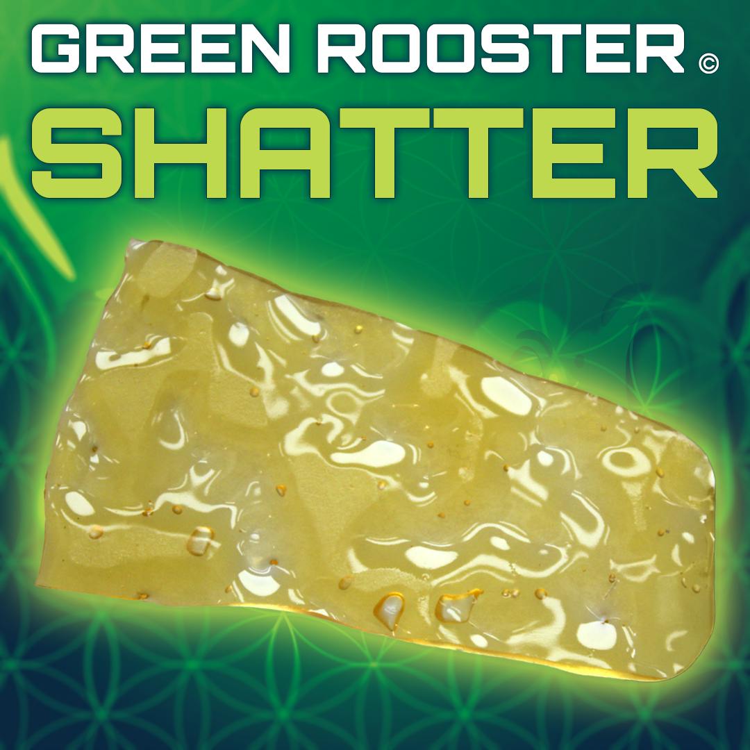 Green Rooster Black Mint Shatter (1g) [MED]