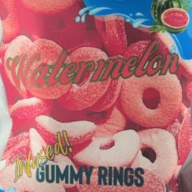 WATERMELON INFUSED GUMMY RINGS INDICA 600MG