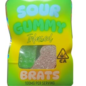 INFUSED SOUR GUMMY BRATS