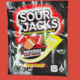NEW!! SOUR JACKS!! ORIGINAL SOUR WEDGES 600MG INDICA