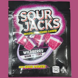 NEW!! SOUR JACKS!! WILDBERRY SOUR WEDGES 600MG HYBRID