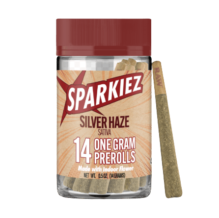 14 Gram Pre-Roll Pack - Silver Haze by Sparkiez