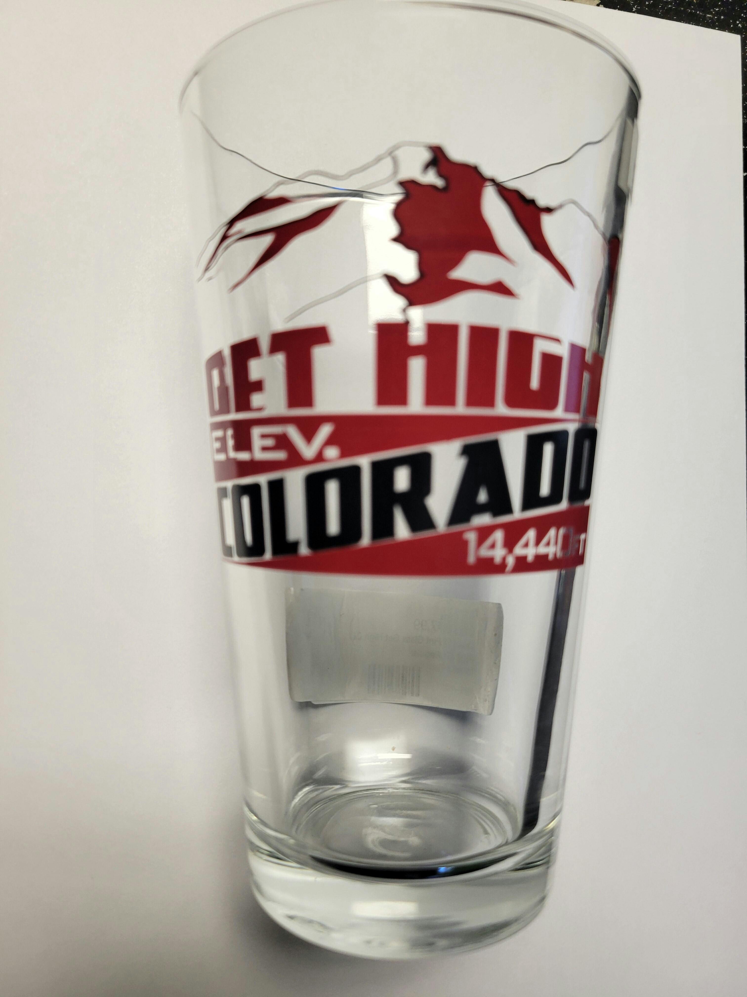 Get High Colorado Pint Glass