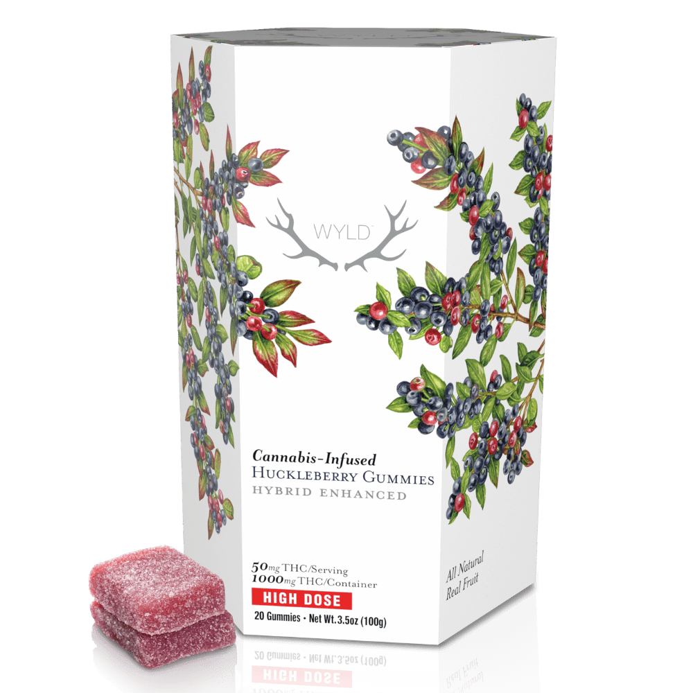Huckleberry Hybrid Enhanced Gummies | 1000mg | 20ct | 50mg/ea