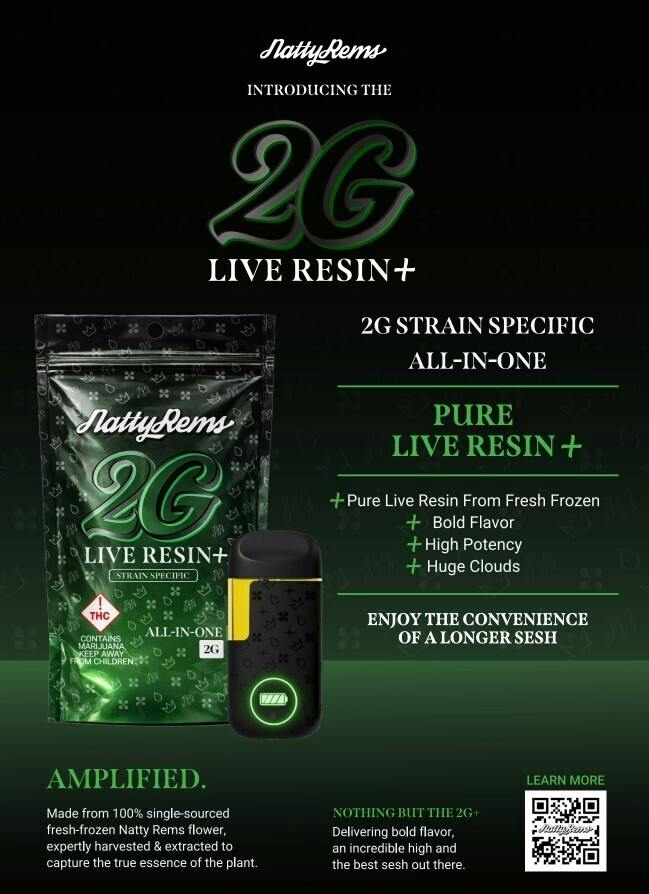Coney Kush Live Resin+ All-In-One, 2000mg