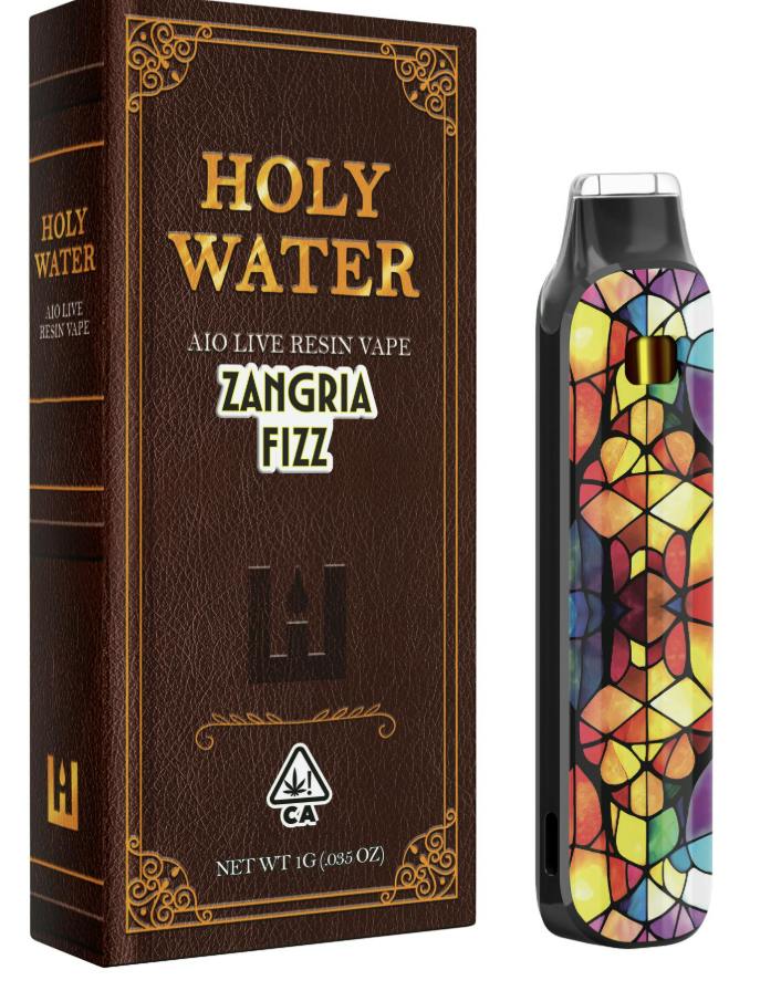 HOLY WATER x TERPWOODS x CASA FLOR ZANGRIA FIZZ LIVE RESIN AIO 1G