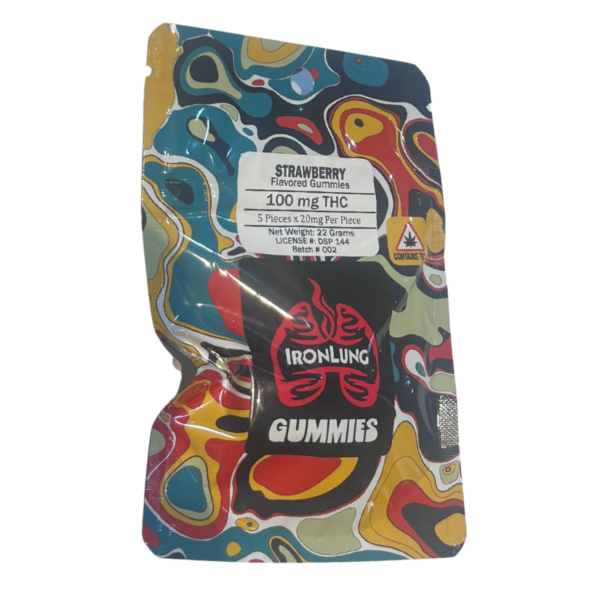 Strawberry Gummies 100mg at New World Organics