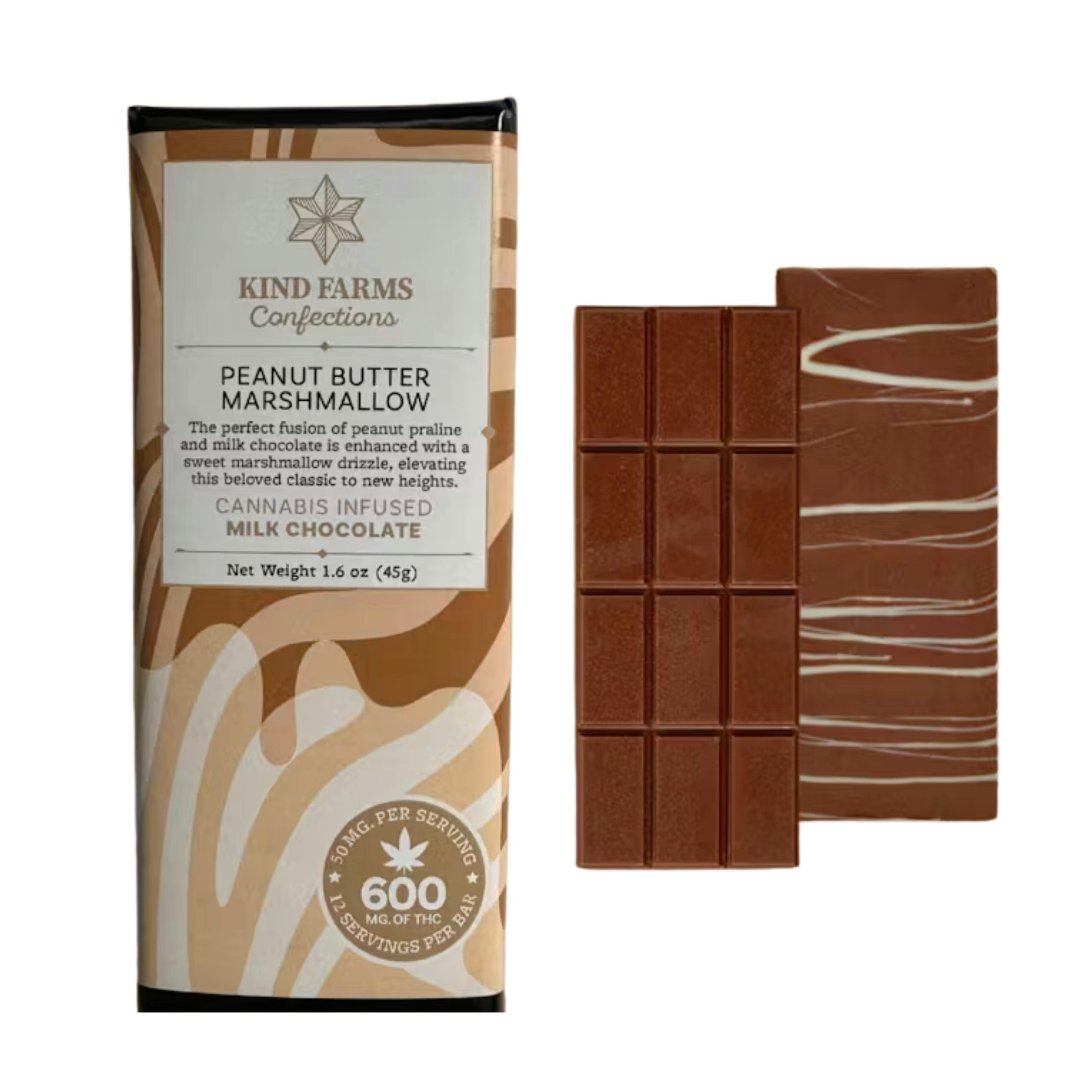 600mg Full Spectrum Chocolate Bar - Kind Farms