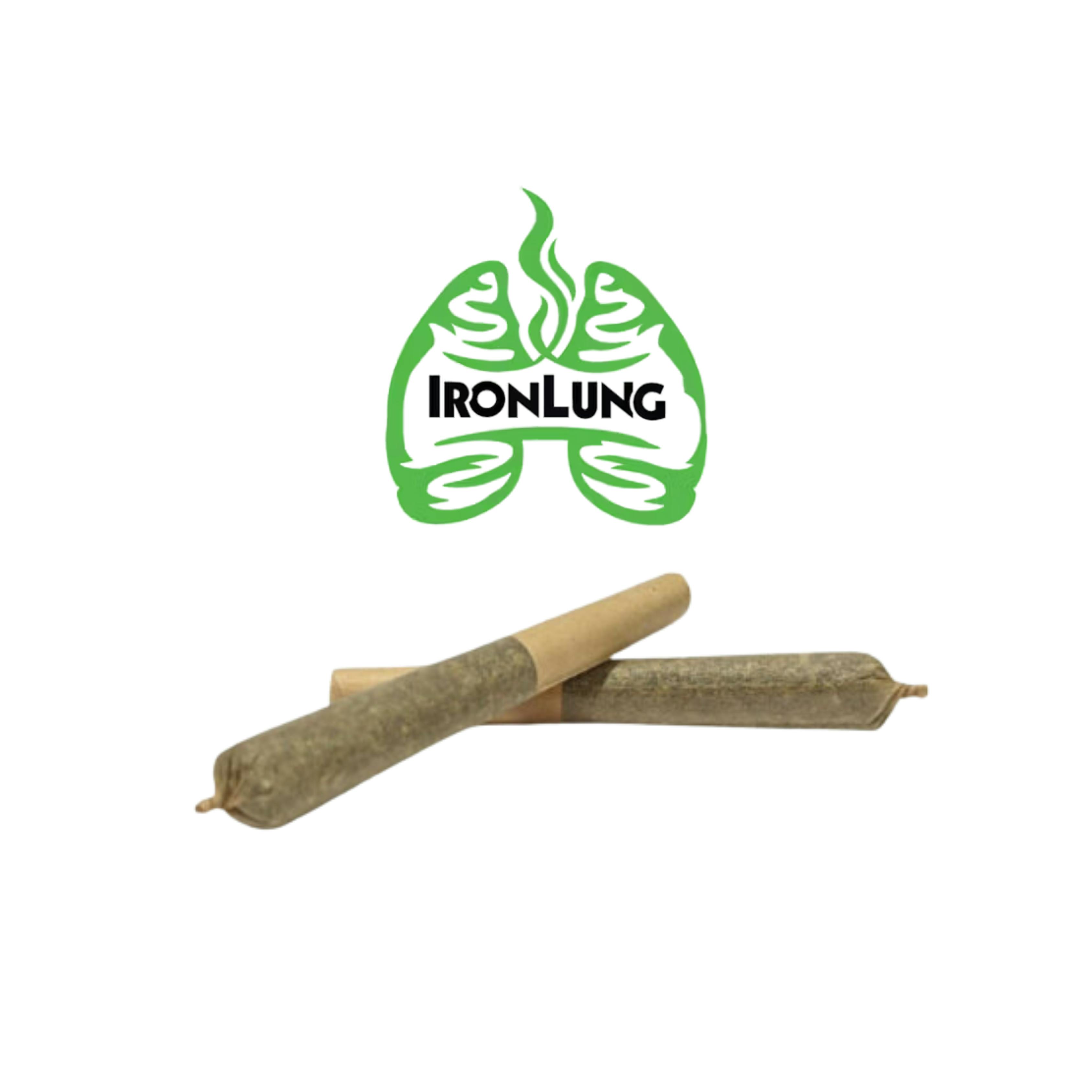 Two 1/2g Prerolls "Double Dogs" - Iron Lung at New World Organics