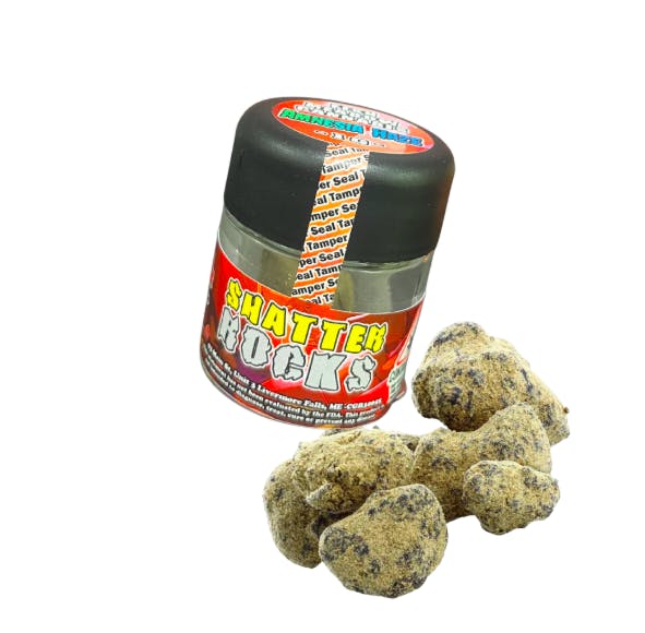 Shatter Rock Premium Flower - Coated with Shatter & Kief 1g