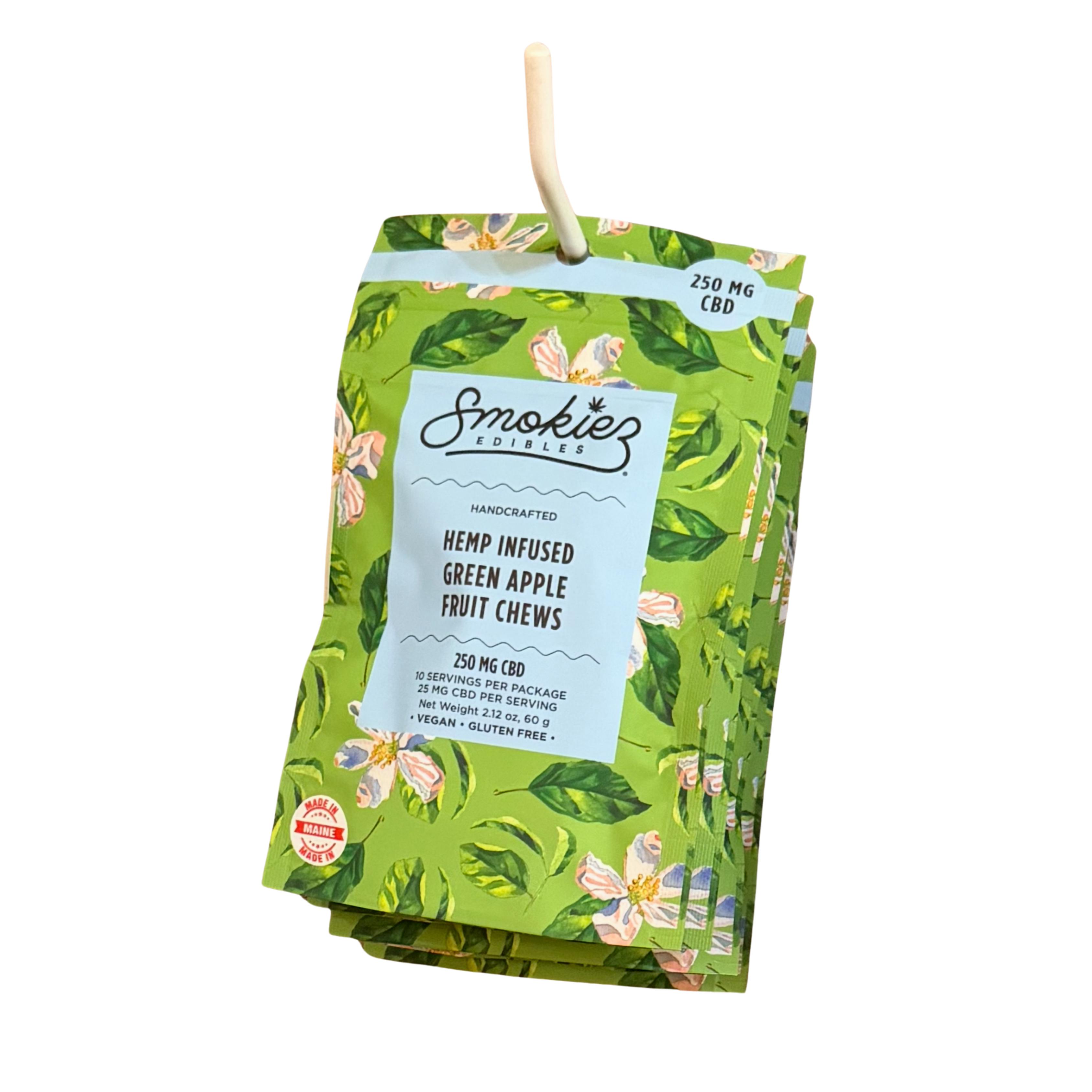 Green Apple CBD Gummies | 250mg | 10ct | 25mg/ea by Smokiez Edibles