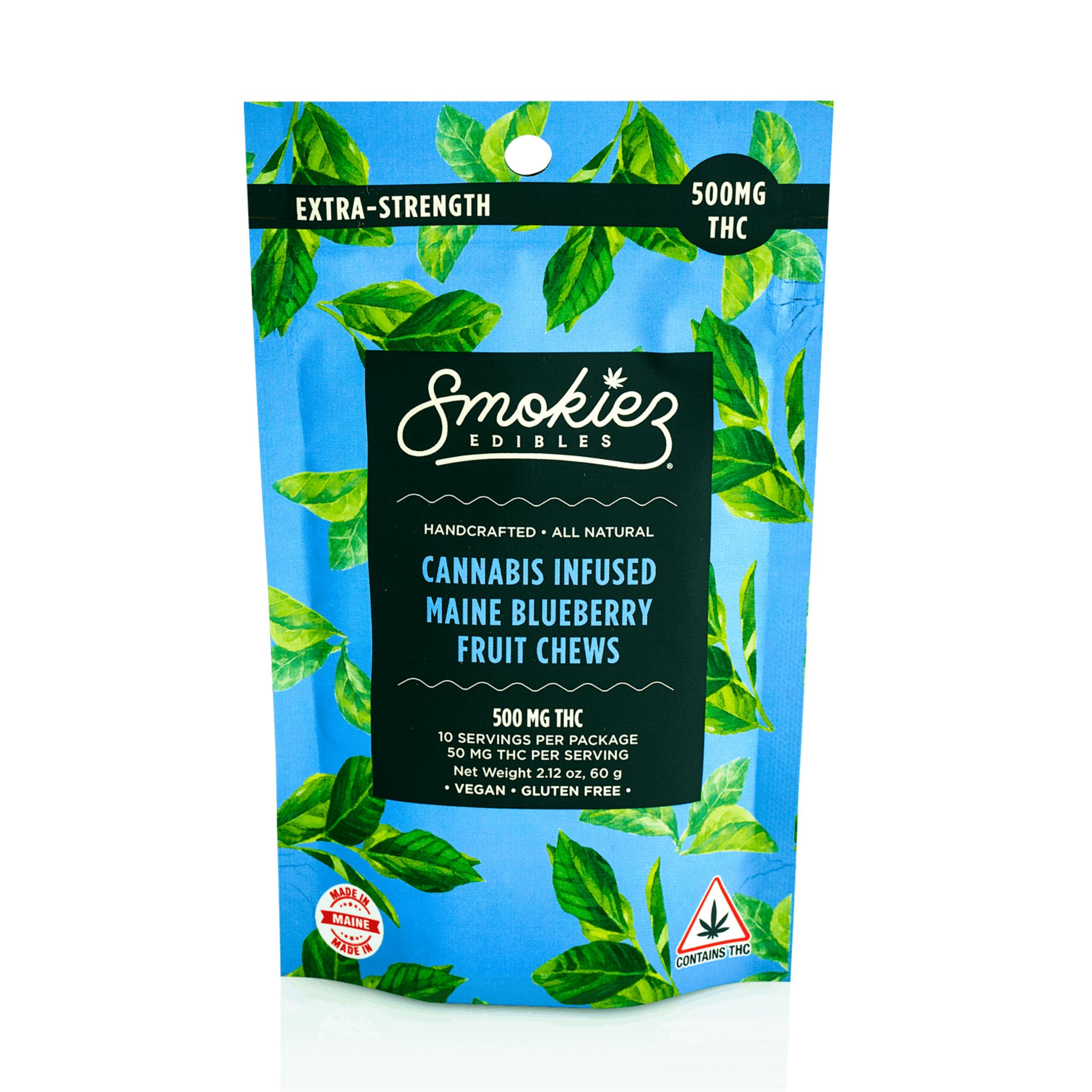 Maine Blueberry Gummies | 500mg | 10ct | 50mg/ea by Smokiez Edibles