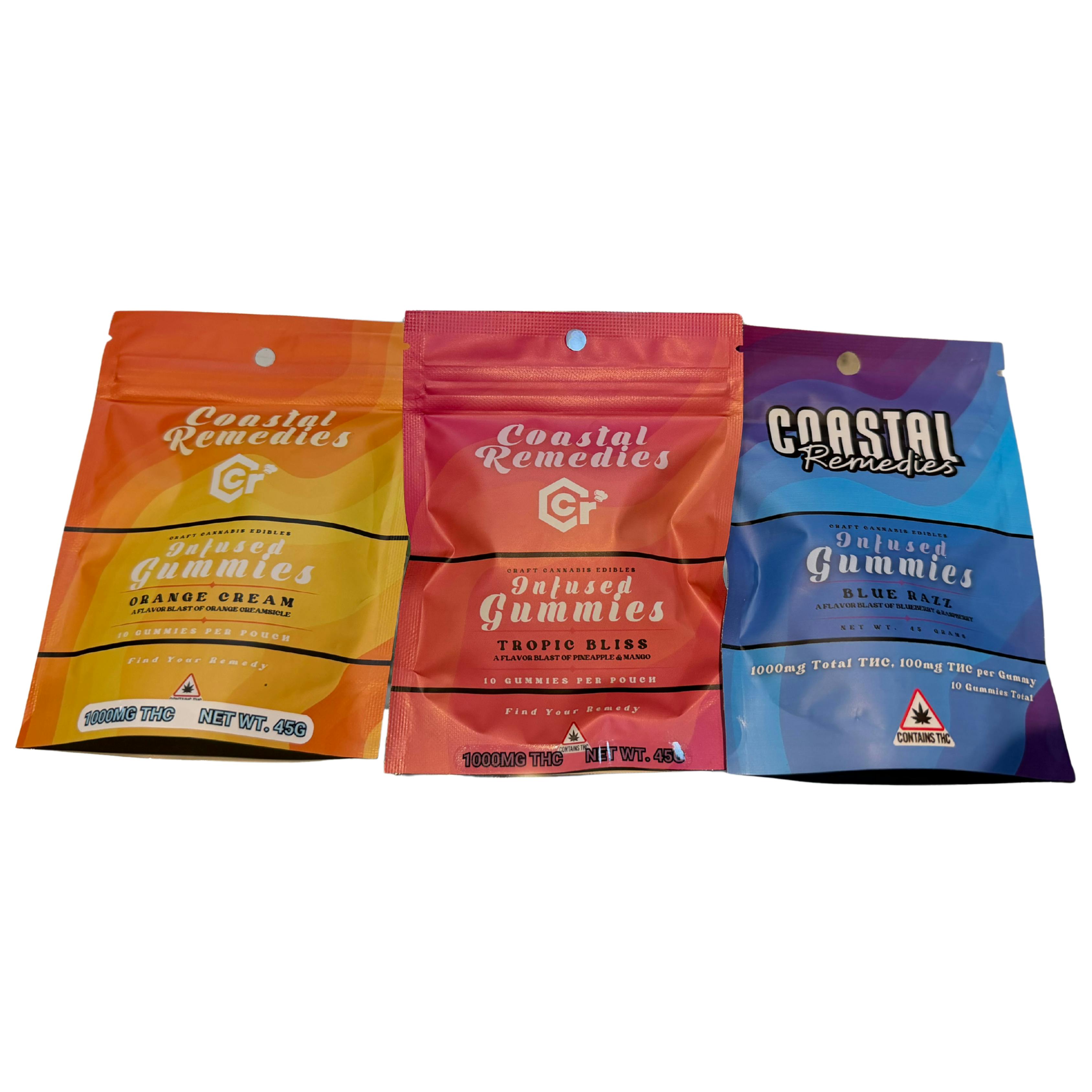 1000mg Assorted Gummies | Coastal Remedies by Coastal Remedies