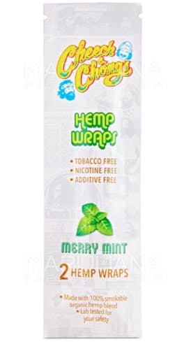Cheech & Chong Hemp Wraps - Merry Mint 2pk