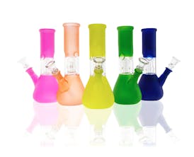 Dome Percolator Beaker Water Pipe - GREEN