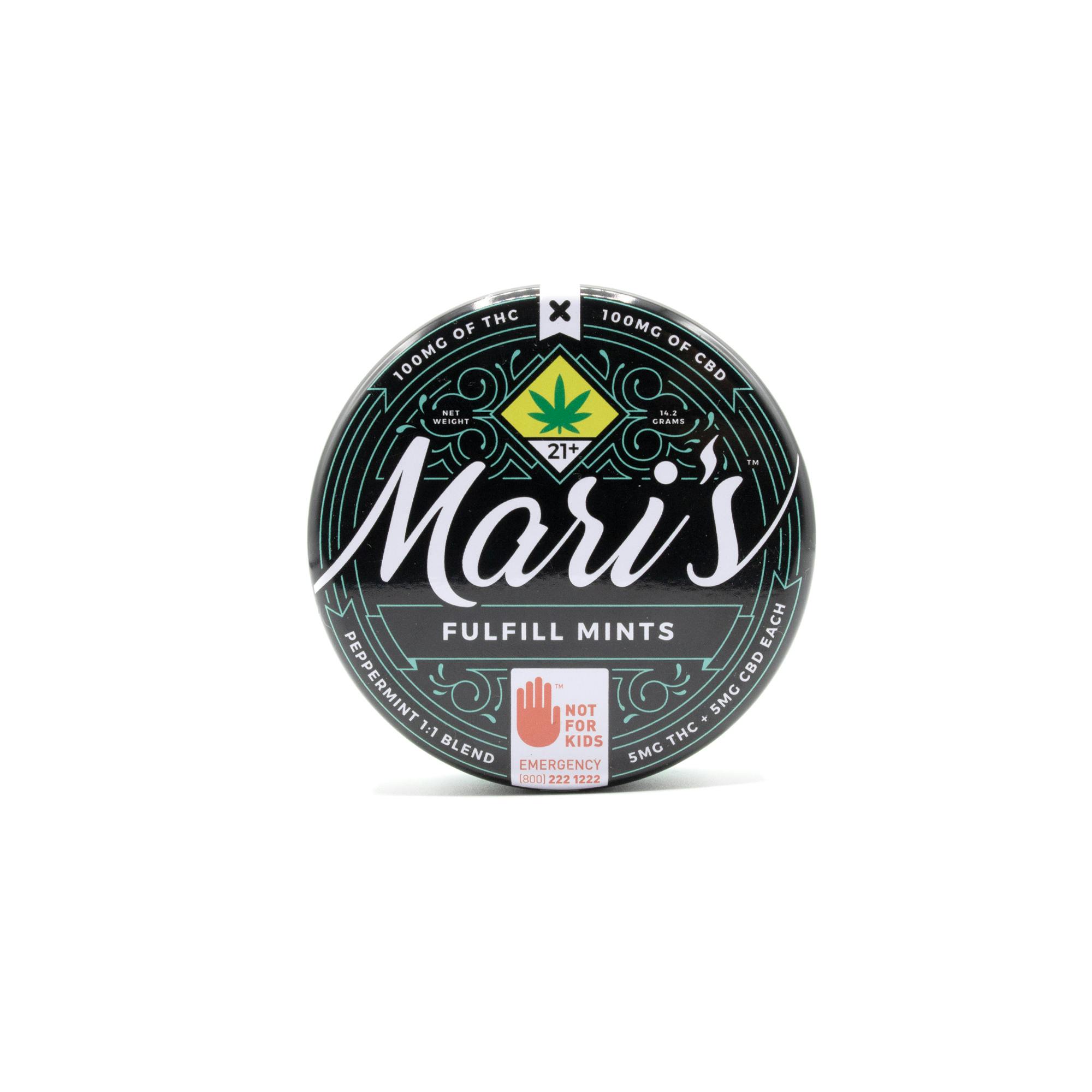 Mari's Mints Fulfill Peppermint CBD 1:1 20 Pack